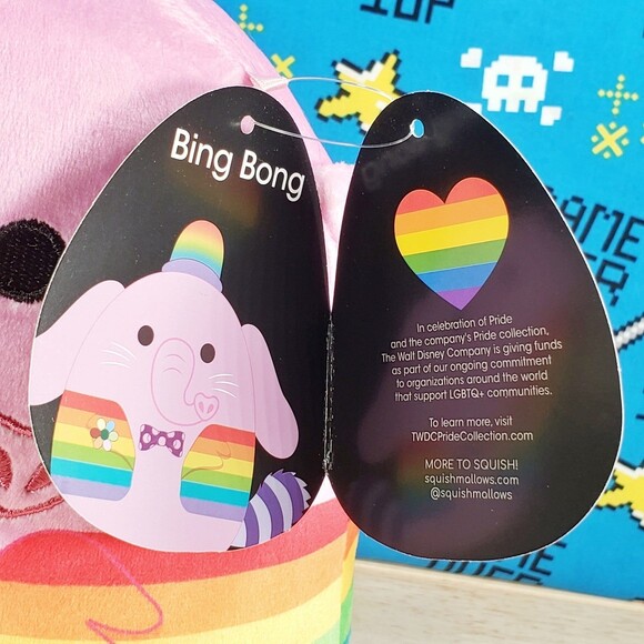 Squishmallow Bing Bong Disney 8" UltraSoft Stuffed Pride Collection Plush NWT - Picture 11 of 12